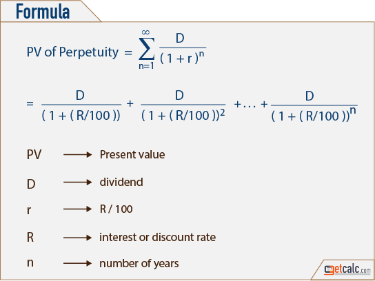 perpetuity formula