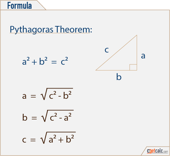 pythagorean theorem formula
