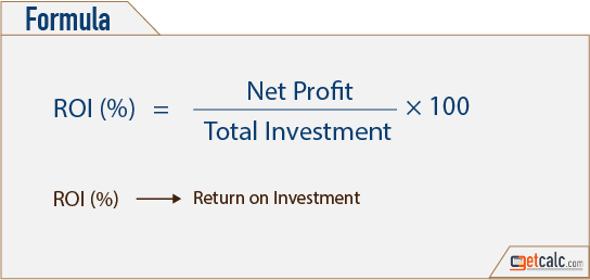 ROI - return on investment formula