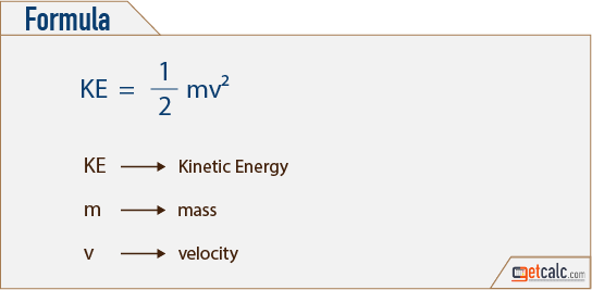 kinetic energy formula